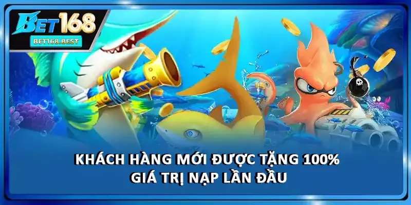 Khách hàng mới được tặng 100% giá trị nạp lần đầu Khách hàng mới được tặng 100% giá trị nạp lần đầu